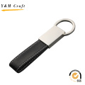 Vente chaude vente Rectangle forme logo PU en cuir OEM Keychain